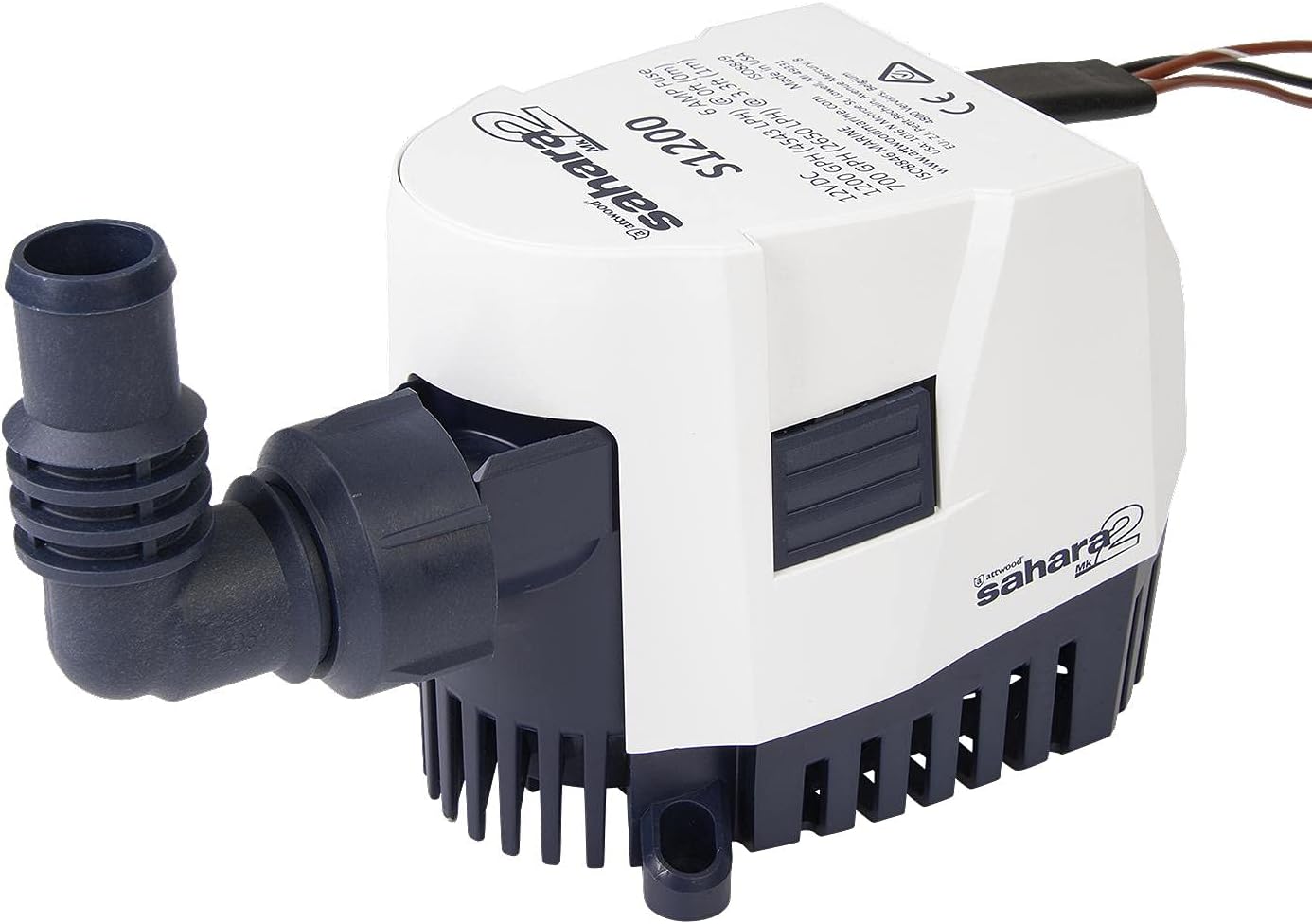 Attwood Sahara S1200 GPH Automatic Bilge Pump And Adapter - Houseboatparts.com