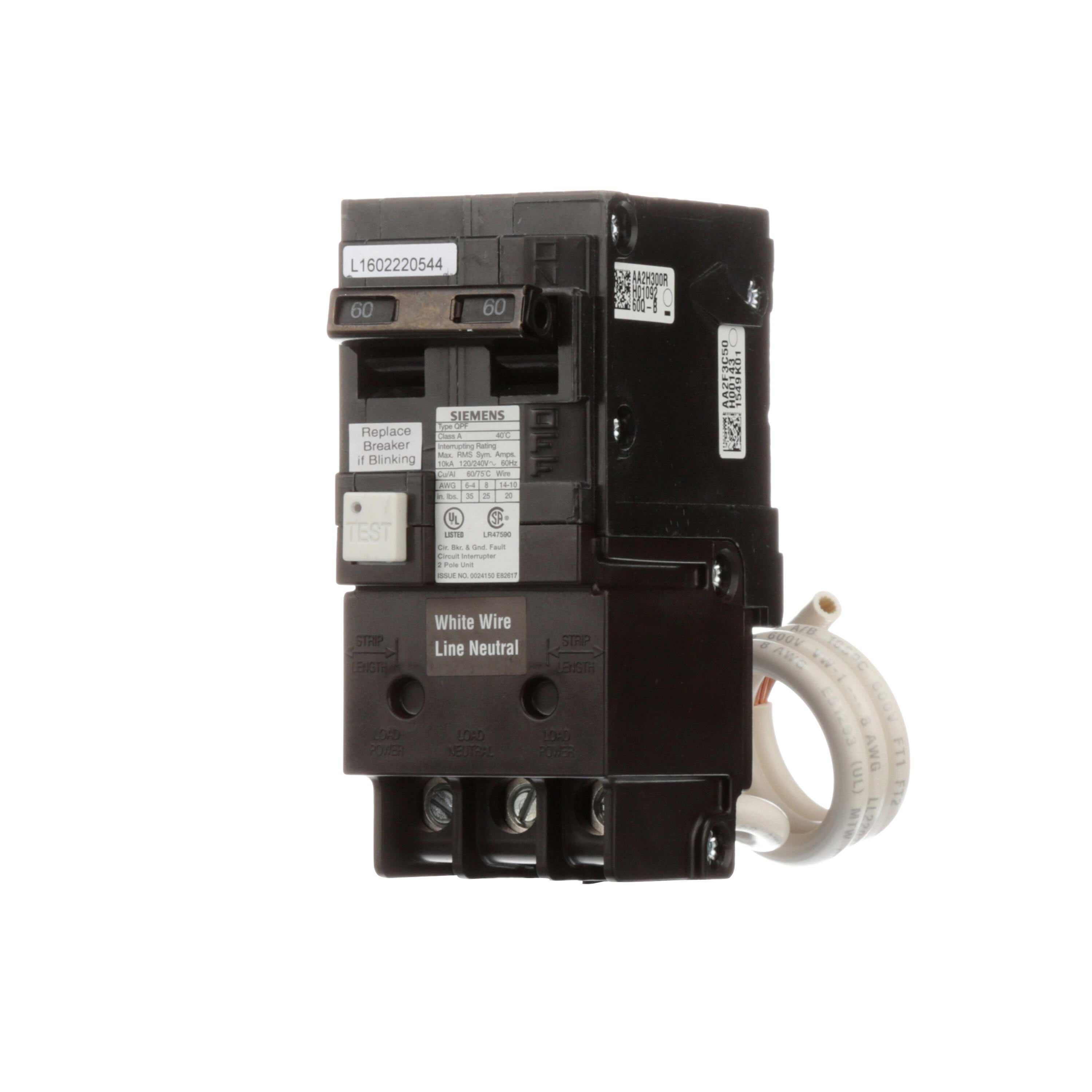 Siemens Double Pole GFCI Circuit Breaker - Houseboatparts.com