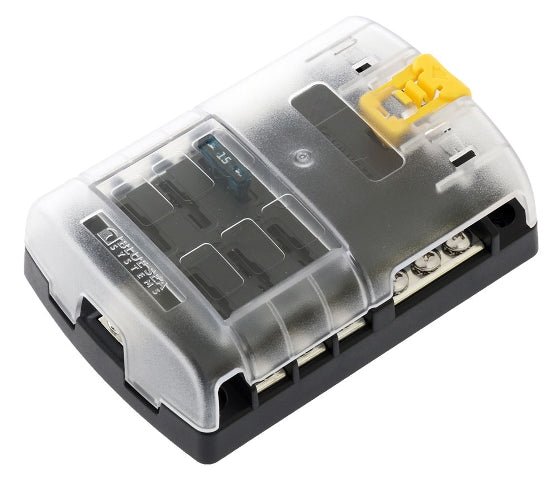 Blue Sea Systems ST Blade Fuse Block w/ Cover - 6 Circuit - Houseboatparts.com