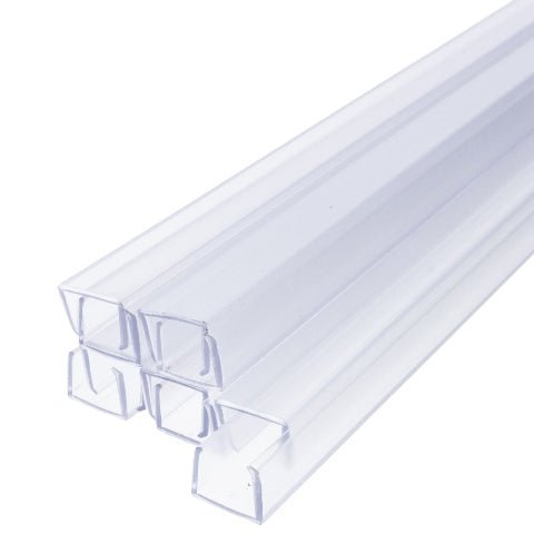 LED Strip Light Mounting Track - Clear PVC Channel 24" (10 Pack) - Houseboatparts.com