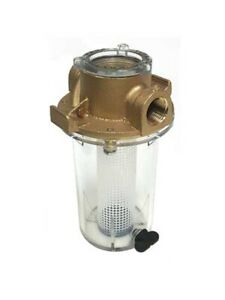 Groco ARG - 1250 Series Strainer w/ Plastic Basket 1 - 1/4" Inlet - Houseboatparts.com
