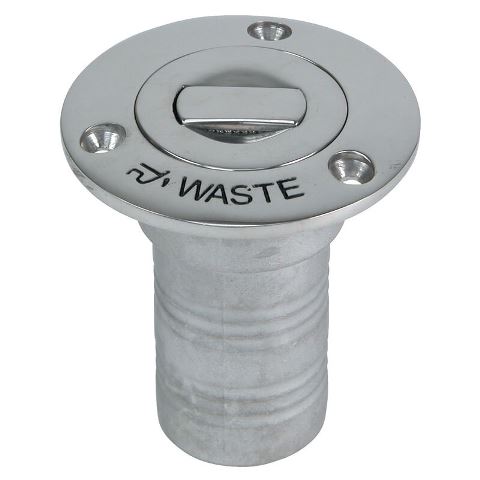 Waste Pump Out with Chain 1 - 1/2" - Houseboatparts.com