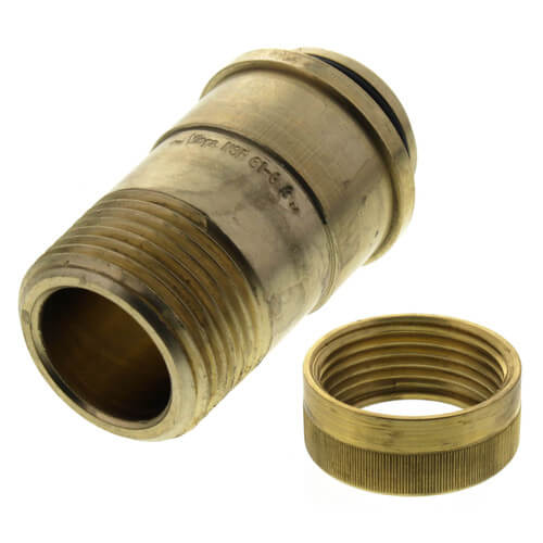Water Manifold Adapter 3/4" x 1" Brass - Houseboatparts.com