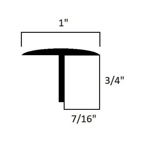 Aluminum "T" Molding (White) - Houseboatparts.com