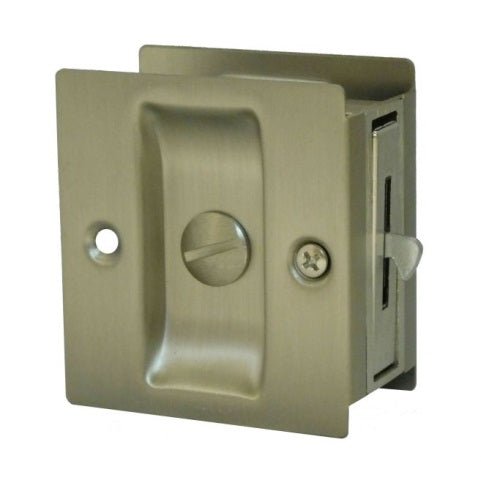 Pocket Door Pull & Lock (Satin Nickle) - Houseboatparts.com