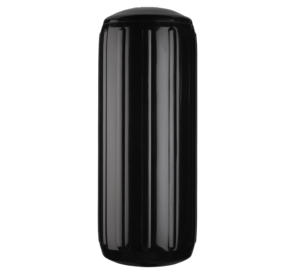 Polyform HTM - 3 Hole Through Middle Fender (Black 10.5" x 27") - Houseboatparts.com