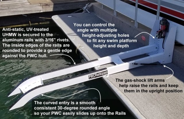 Personal Watercraft Tilt - Up Rails - Houseboatparts.com