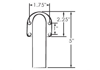 Lighted Hand Rail 24" - Houseboatparts.com
