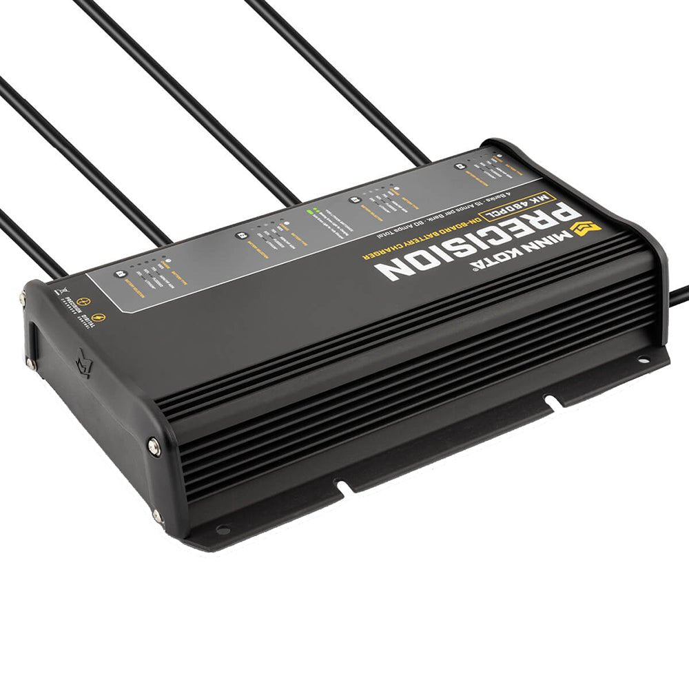Minn Kota On - Board Precision Charger MK - 460 PCL 4 Bank x 15 AMP LI Optimized Charger [1834604] - Houseboatparts.com