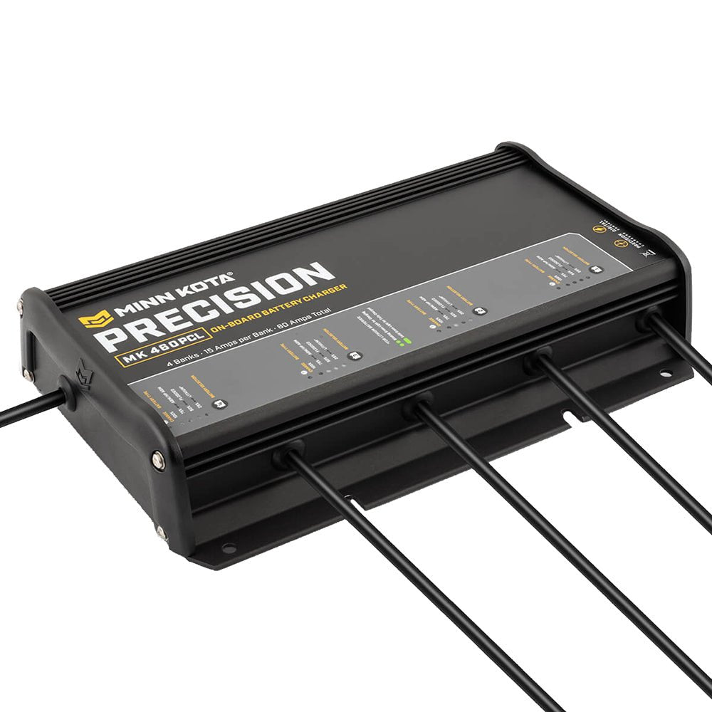 Minn Kota On - Board Precision Charger MK - 460 PCL 4 Bank x 15 AMP LI Optimized Charger [1834604] - Houseboatparts.com