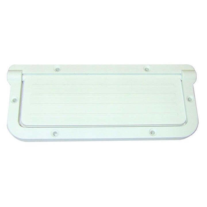 T-H Marine Large Rectangular Scupper - White [LRS-2-DP] - Houseboatparts.com