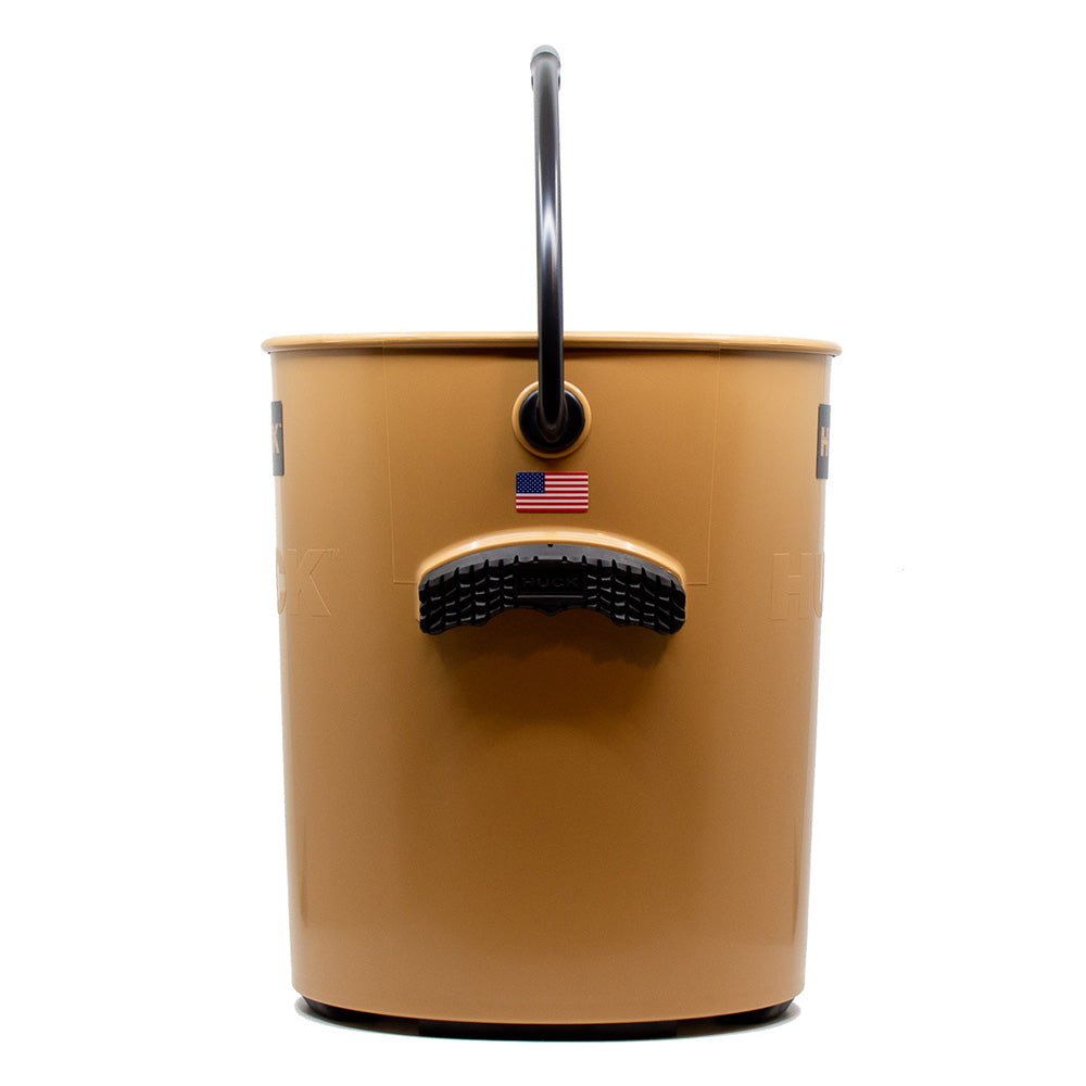 HUCK Performance Bucket - Black n Tan - Tan w/Black Handle [87154] - Houseboatparts.com