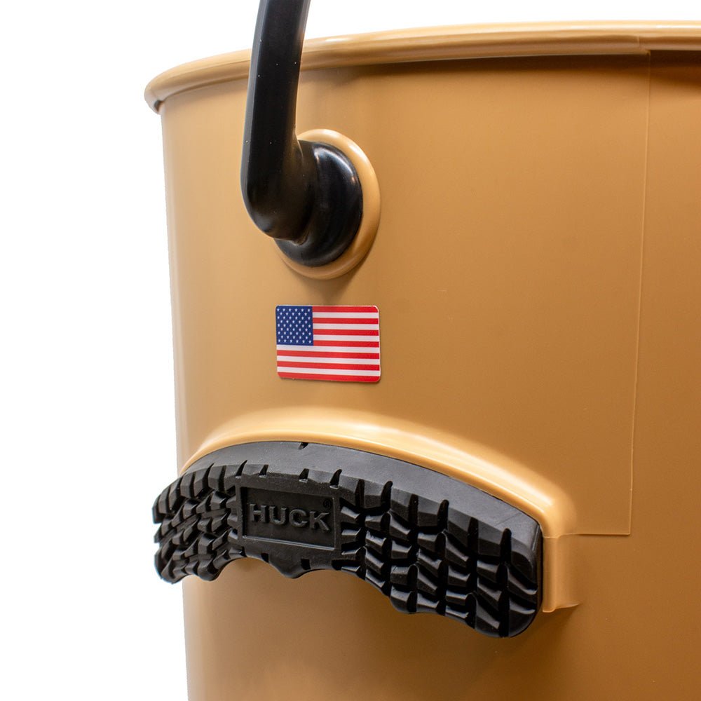 HUCK Performance Bucket - Black n Tan - Tan w/Black Handle [87154] - Houseboatparts.com