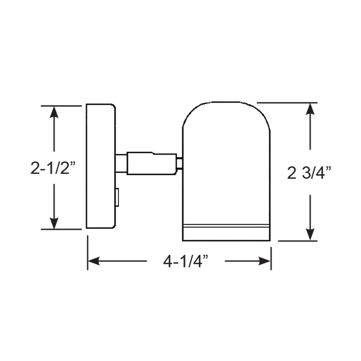 Scandvik LED Brass Reading Light - 10-30V [19052P] - Houseboatparts.com