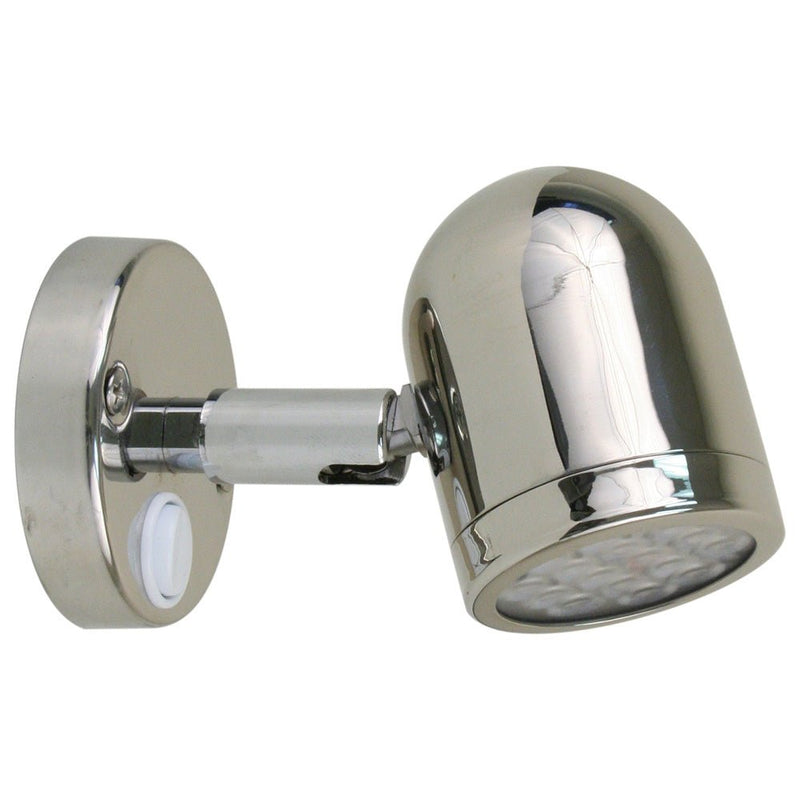 Scandvik LED 304 Stainless Steel LED Reading Light - 8-30V [19053P] - Houseboatparts.com