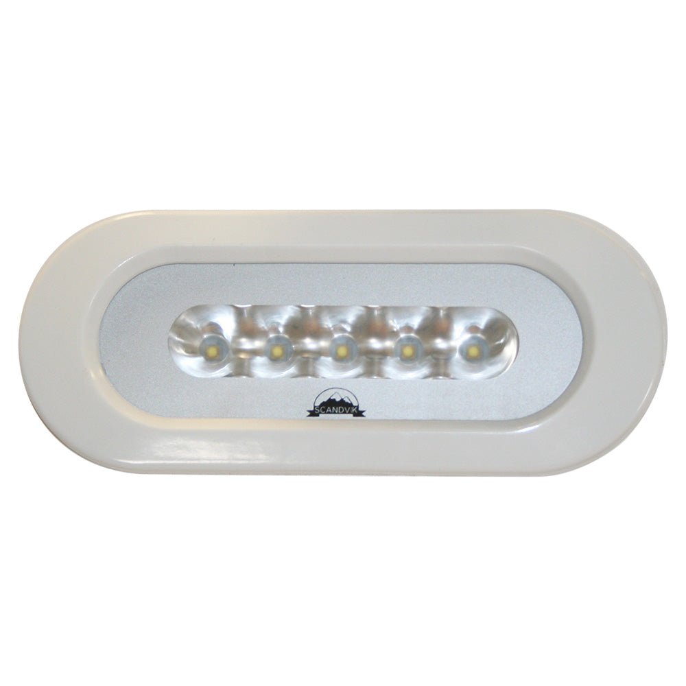 Scandvik Flush Mount Spreader Light - 10-30V - White [41343P] - Houseboatparts.com