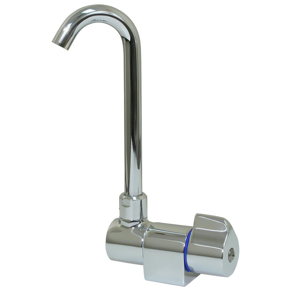 Scandvik Ceramic Family Tap w/Folding Spout - Chrome Finish [10180P] - Houseboatparts.com