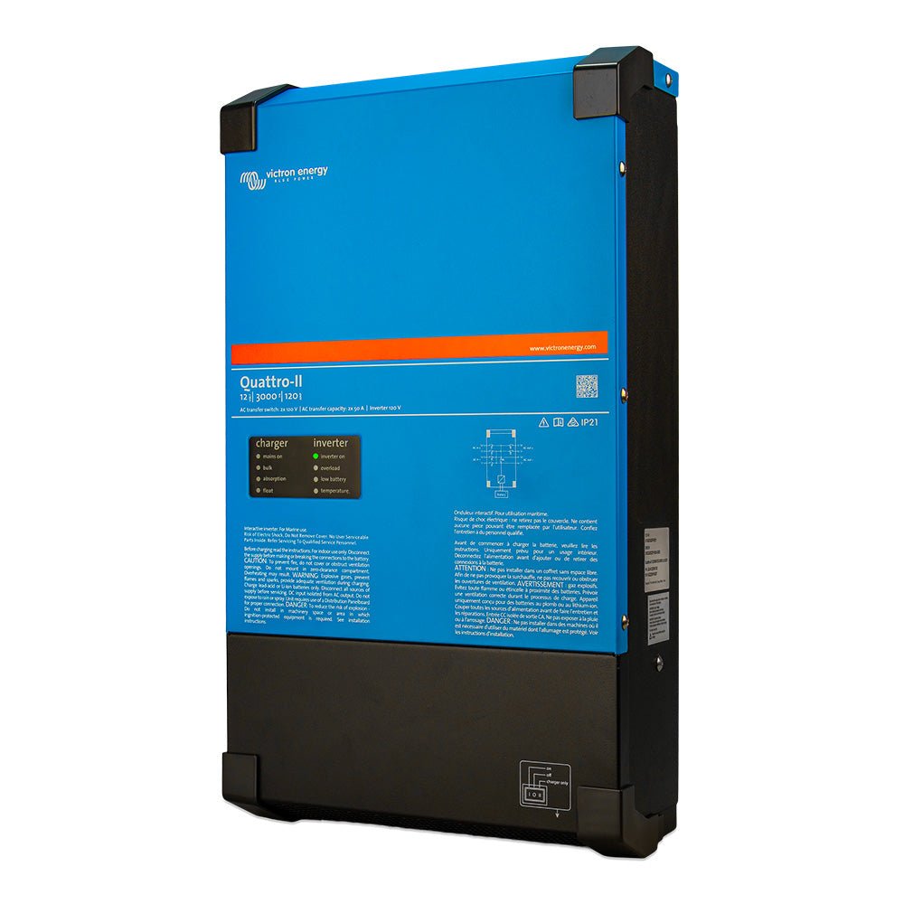 Victron Quattro - II - 24/3000 - 70 - 50/50 - 2X 120V [QUA242305130] - Houseboatparts.com