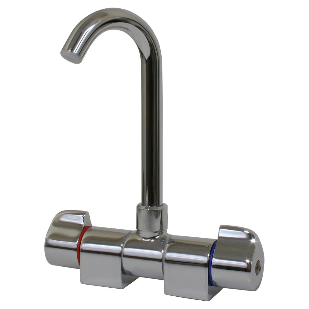 Scandvik Chrome Folding Spout Mixer [10474P] - Houseboatparts.com