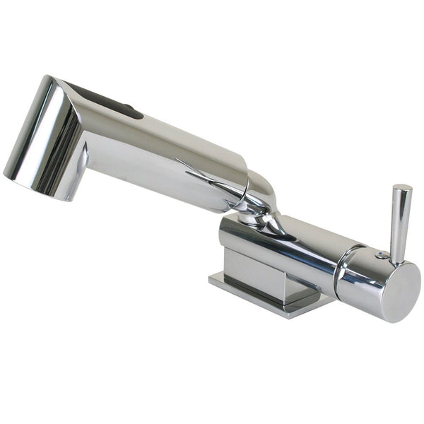 Scandvik Minimalistic Compact Single Level Mixer - Faucet Shower Combo - Chrome [16216] - Houseboatparts.com