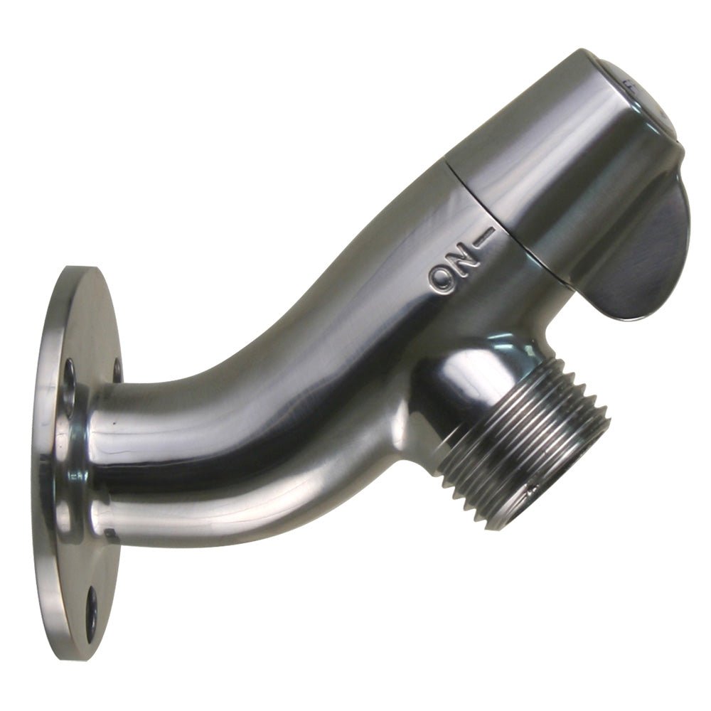 Scandvik Ceramic Angled Washdown Valve - SS Spigot [10175P] - Houseboatparts.com