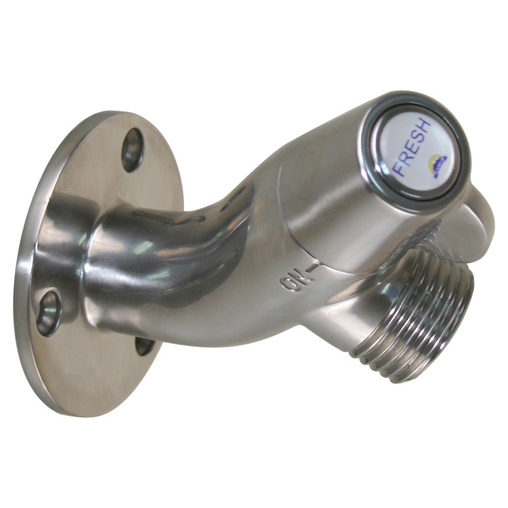 Scandvik Ceramic Angled Washdown Valve - SS Spigot [10175P] - Houseboatparts.com