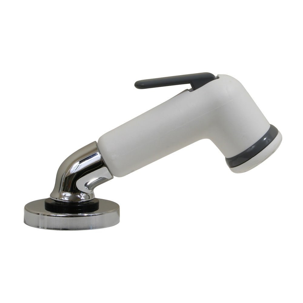 Scandvik Elbow Sprayer - Handle Pull Out - White w/6 Hose [10191P] - Houseboatparts.com