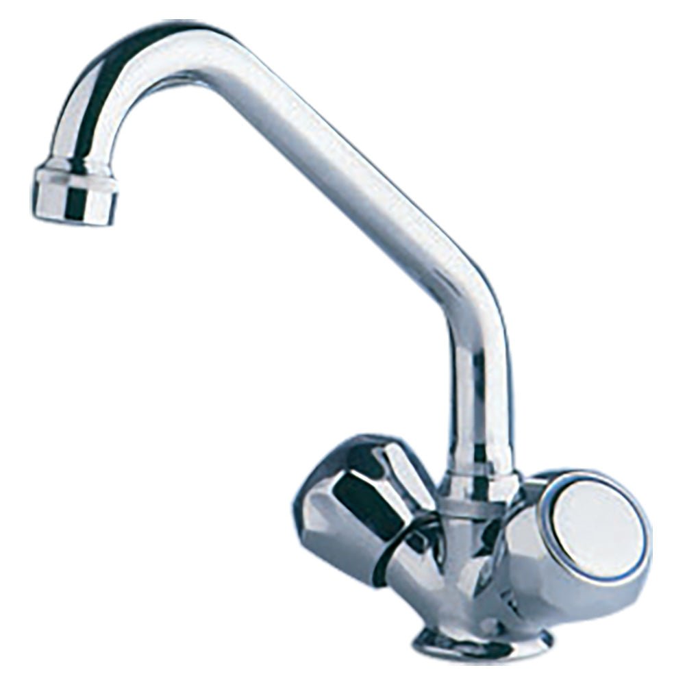 Scandvik Chrome Galley Mixer w/Swivel Spout [10422P] - Houseboatparts.com