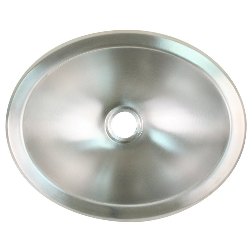 Scandvik Brushed SS Oval Sink - 13.25" x 10.5" [10281] - Houseboatparts.com