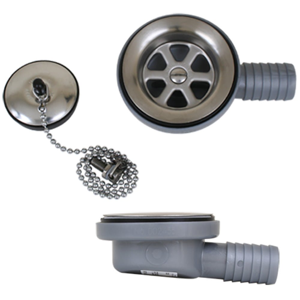 Scandvik Low Profile Drain Stopper - 1" Outlet [10306P] - Houseboatparts.com