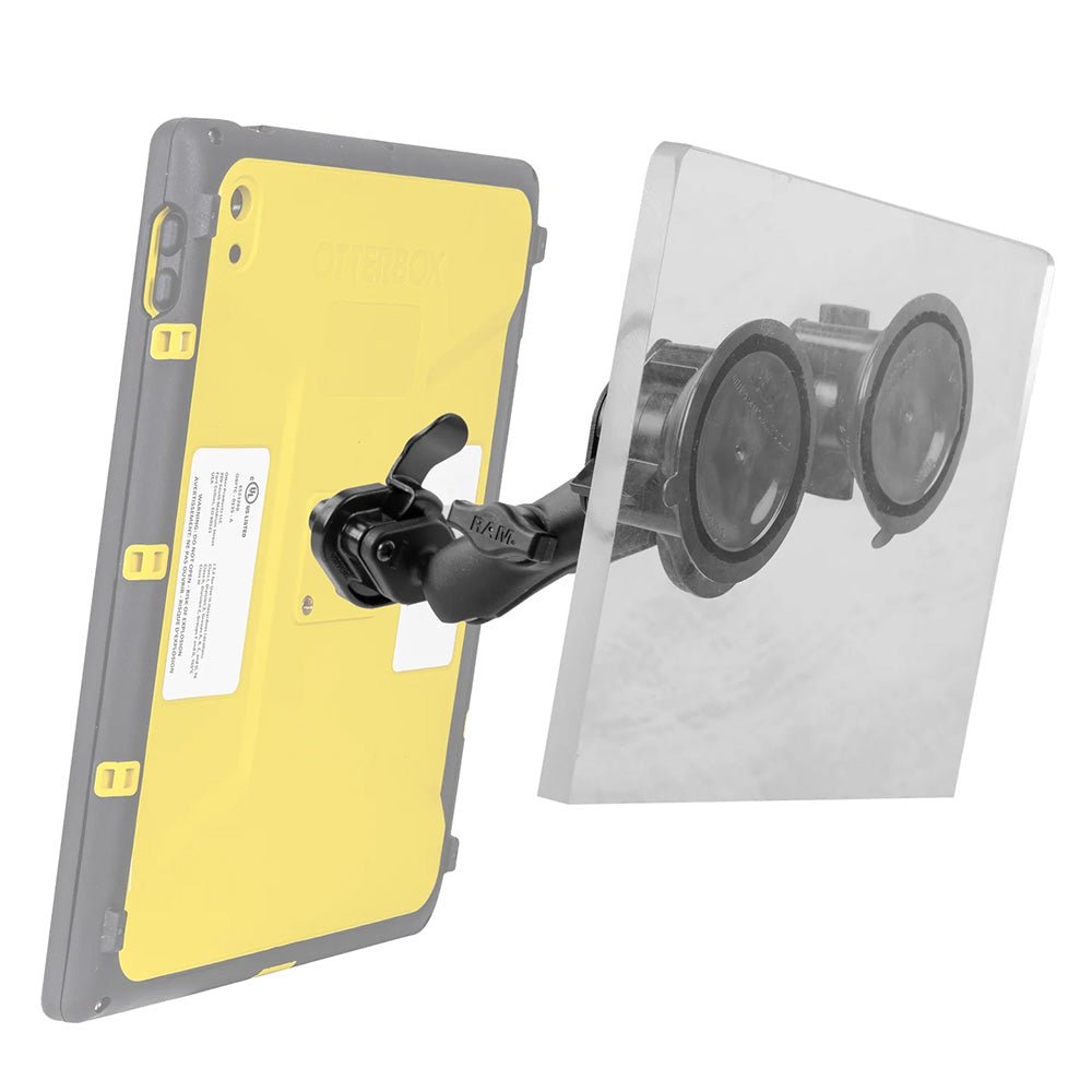 RAM Mount Twist-Lock Dual Suction Mount w/Quick Release Adapter [RAM-B-189-326U] - Houseboatparts.com