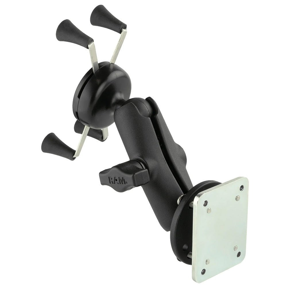 RAM Mount X-Grip Phone Mount w/Drill-Down Base Backer Plate [RAM-B-138-UN7-225B2U] - Houseboatparts.com