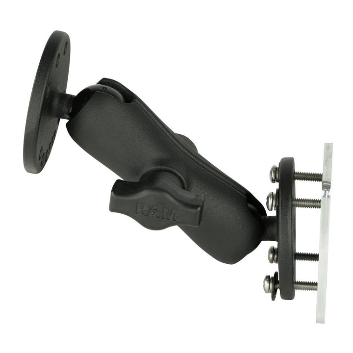RAM Mount Double Ball Mount w/Backing Plate [RAM-B-101U-225B2] - Houseboatparts.com