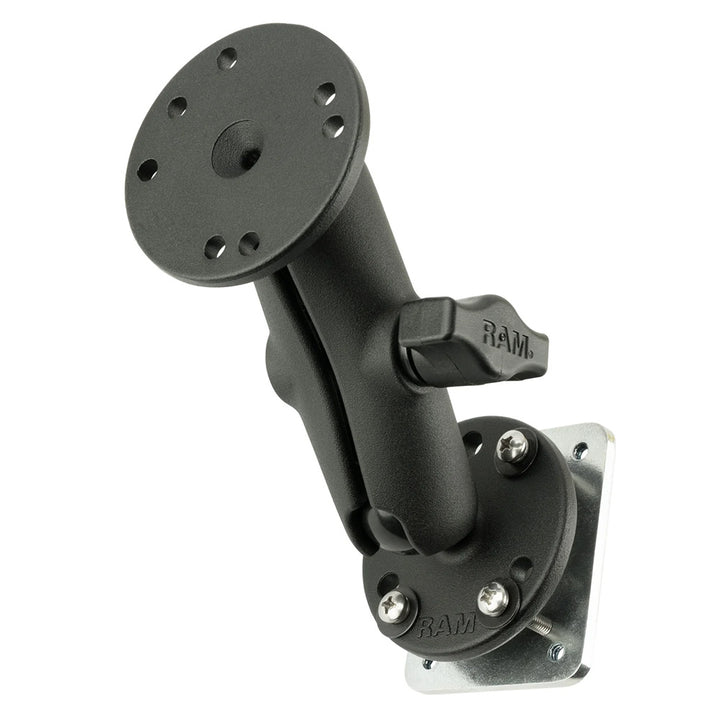 RAM Mount Double Ball Mount w/Backing Plate [RAM-B-101U-225B2] - Houseboatparts.com