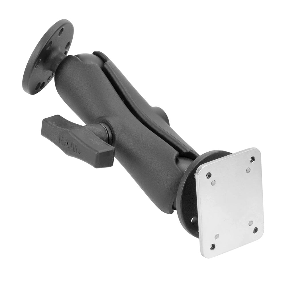 RAM Mount Drill-Down Dashboard Mount w/Backing Plate - C Size Medium [RAM-101-225B2U] - Houseboatparts.com