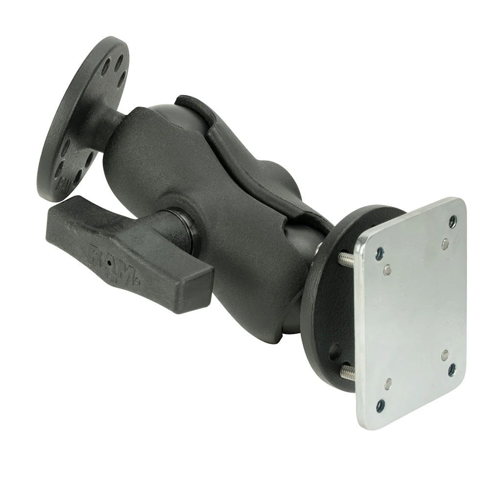 RAM Mount Drill-Down Dashboard Mount w/Backing Plate - C Size Short [RAM-101-B-225B2U] - Houseboatparts.com