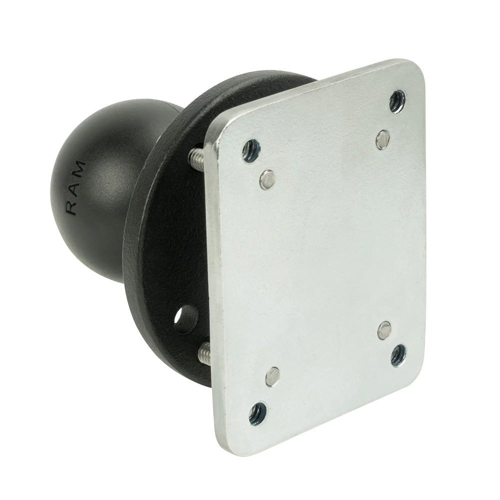RAM Mount Drill-Down Dashboard Ball Base w/Backing Plate - C Size [RAM-202-225-2U] - Houseboatparts.com