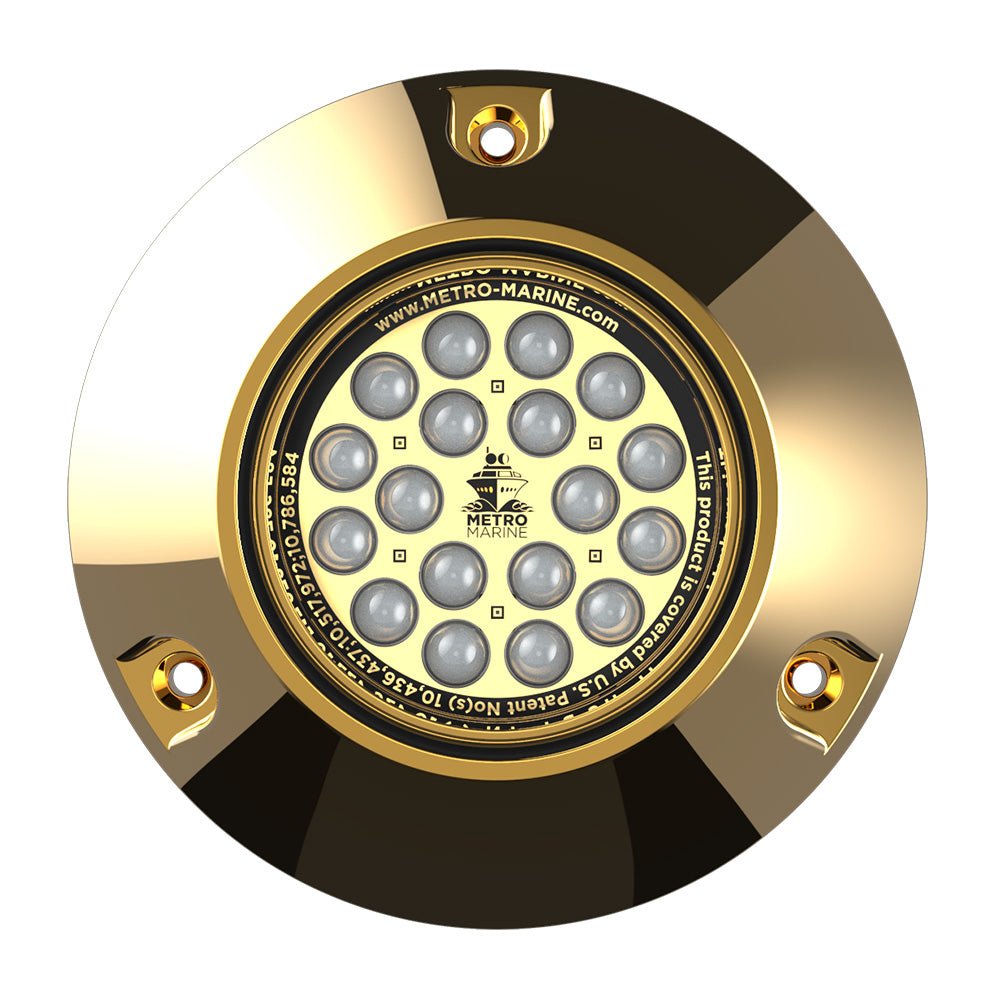 Metro Marine High-Output Submersible Underwater Light w/Intelligent Monochromatic LEDs - Green, 45 Beam [F-BMR1-G3-45] - Houseboatparts.com