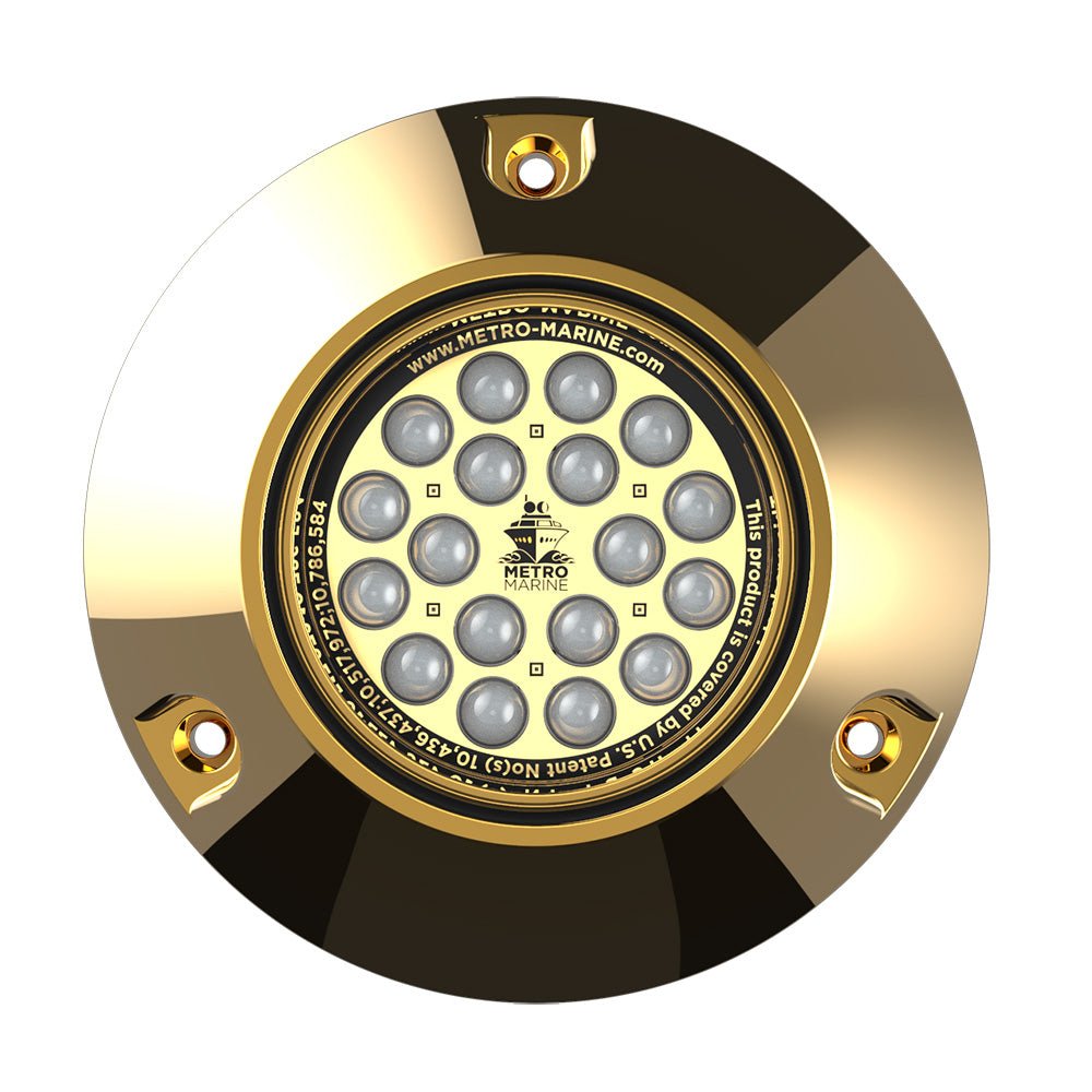 Metro Marine High-Output Submersible Underwater Light w/Intelligent Monochromatic LEDs - Aqua, 45 Beam [F-BMR1-A3-45] - Houseboatparts.com