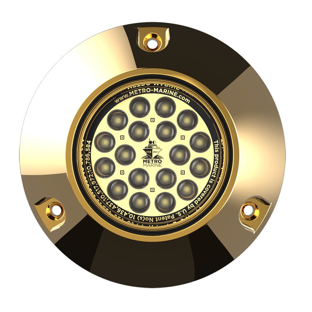Metro Marine High-Output Submersible Underwater Light w/Intelligent Monochromatic LEDs - White, 90 Beam [F-BMR1-W3-90] - Houseboatparts.com