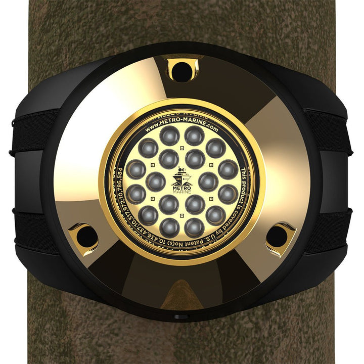 Metro Marine High-Output Piling Mount Underwater Light w/Intelligent Monochromatic LEDs - Aqua, 90 Beam [F-PMR1-A3-90] - Houseboatparts.com