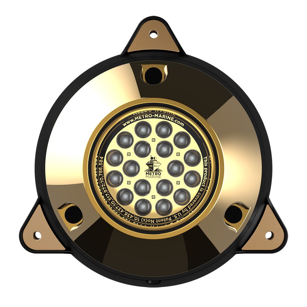 Metro Marine High-Output Surface Mount Underwater Light w/Intelligent Monochromatic LEDs - Green, 45 Beam [F-SMR1-G3-45] - Houseboatparts.com