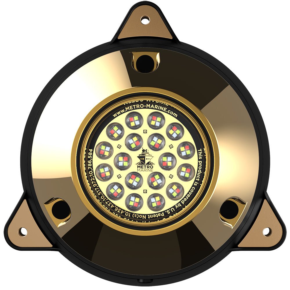 Metro Marine High-Output Surface Mount Underwater Light w/Intelligent Full Spectrum LEDs - RGBW, 90 Beam [F-SMR1-FS-90] - Houseboatparts.com