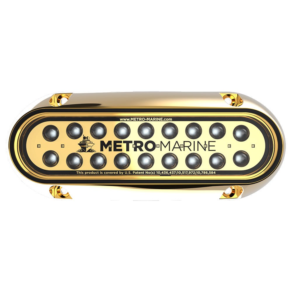 Metro Marine High-Output Elongated Underwater Light w/Intelligent Monochromatic LEDs - Green, 45 Beam [F-BME1-H-G3-45] - Houseboatparts.com