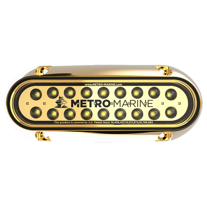 Metro Marine High-Output Elongated Underwater Light w/Intelligent Monochromatic LEDs - White, 45 Beam [F-BME1-H-W3-45] - Houseboatparts.com