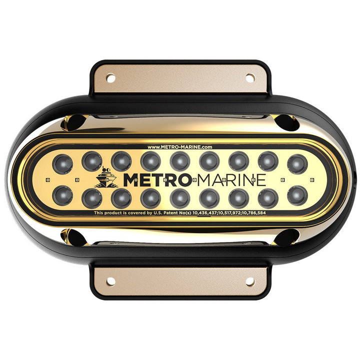 Metro Marine High-Output Elongated Surface Mount Light w/Intelligent Monochromatic LEDs - Green, 45 Beam [F-SME1-H-G3-45] - Houseboatparts.com