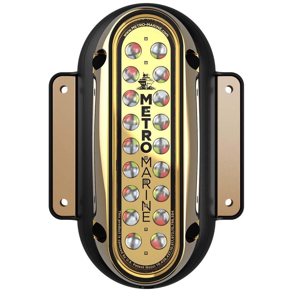 Metro Marine High-Output Vertical Surface Mount Light w/Intelligent Full Spectrum LEDs - RGBW, 45 Beam [F-SME1-V-FS-45] - Houseboatparts.com