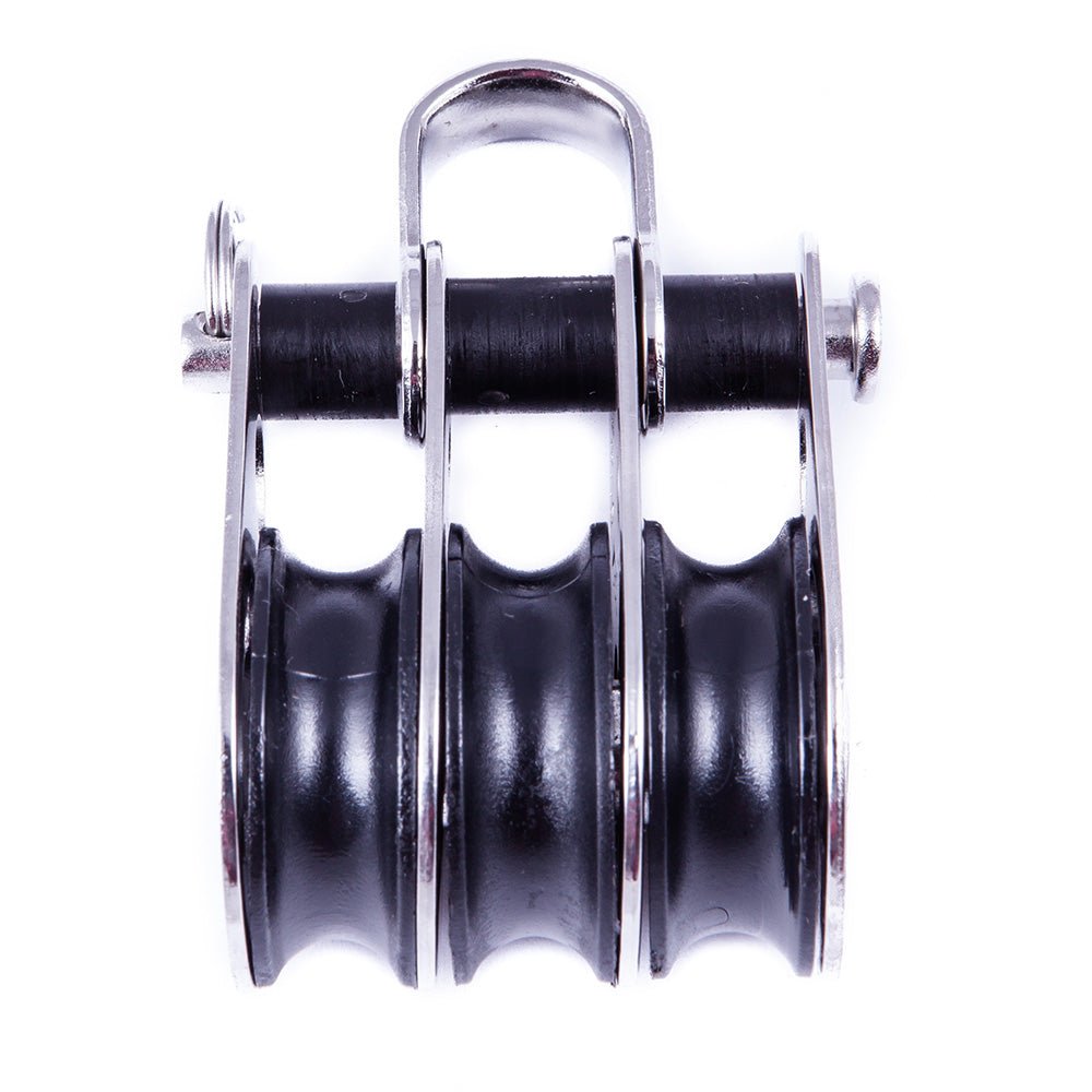 SeaSure 25mm Treble Block w/Shackle [00.31CRD] - Houseboatparts.com