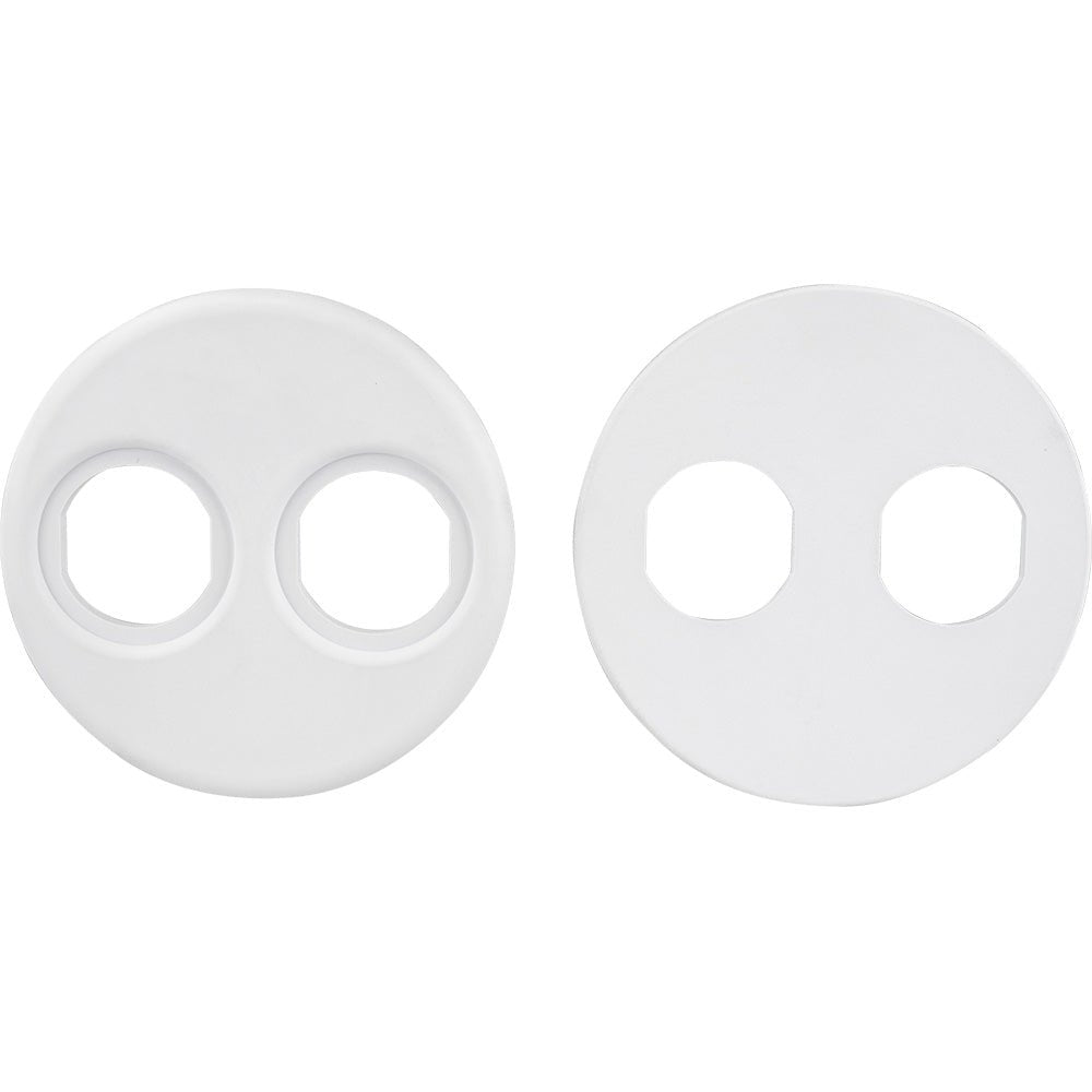 Sea-Dog 4" Gauge Power Socket Adapter Mounting Plate - White [426104-1] - Houseboatparts.com