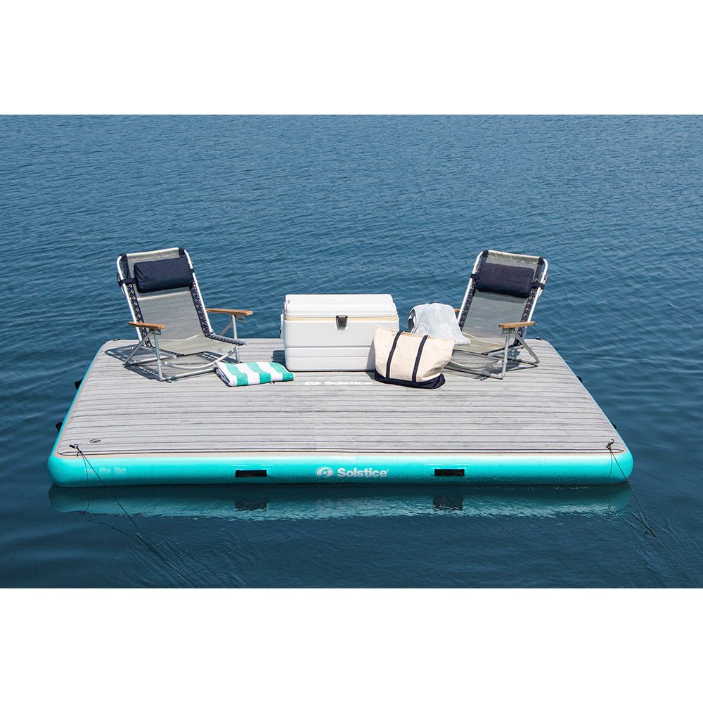 Solstice Watersports 10 x 8 Luxe Dock w/Traction Pad Ladder [38810] - Houseboatparts.com